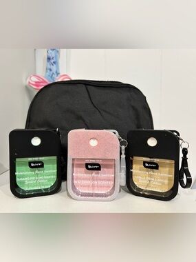 b.pure Hand Sanitizer, Holder with Charm & Belt Bag Set - Choose 1 Set